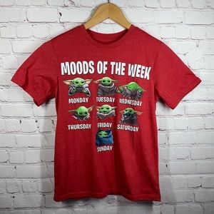 Star Wars Boy's Short Sleeve Yoda Crew Neck Graphic Tee Sze L (10/12) Multicolor